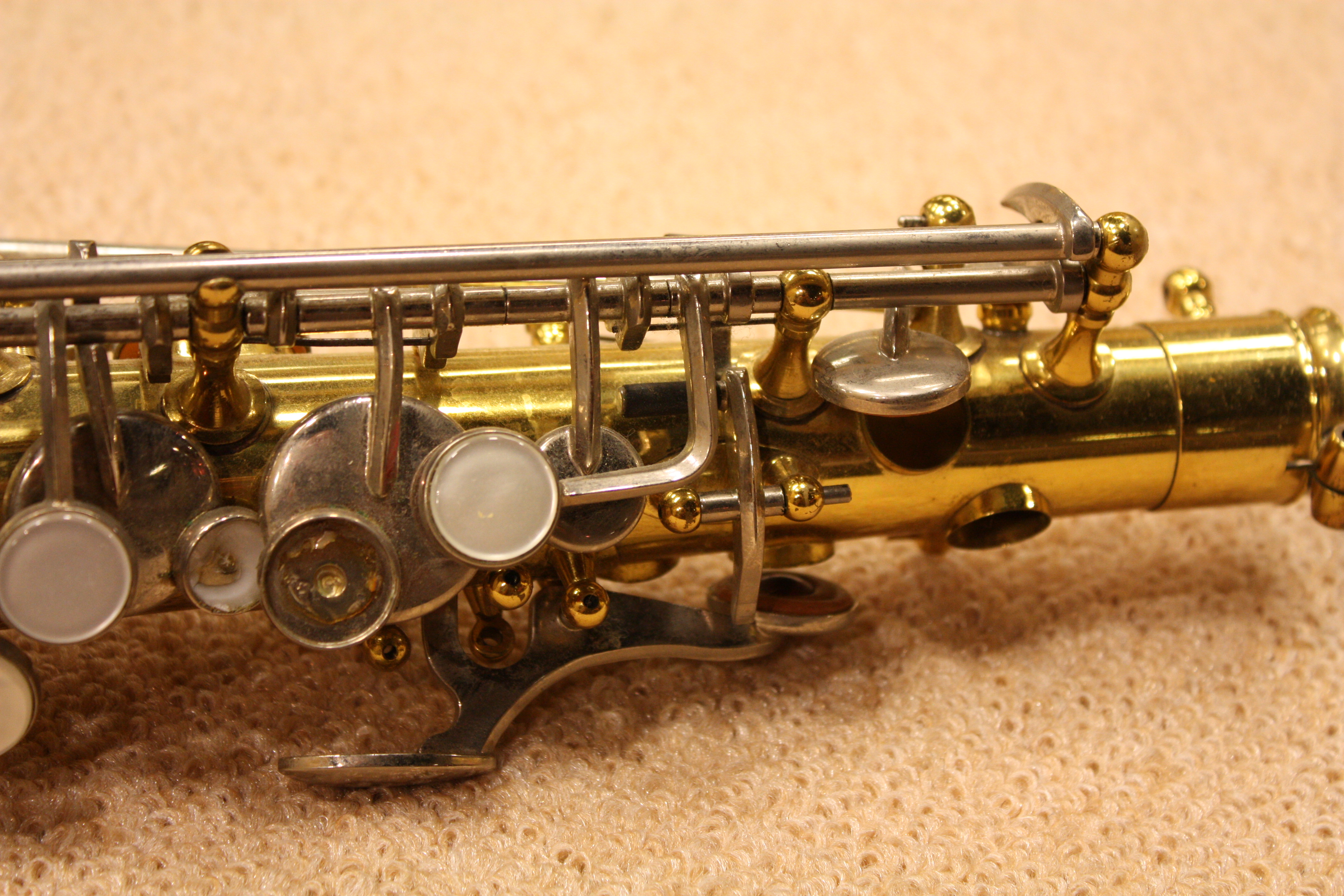 damaged saxophone
